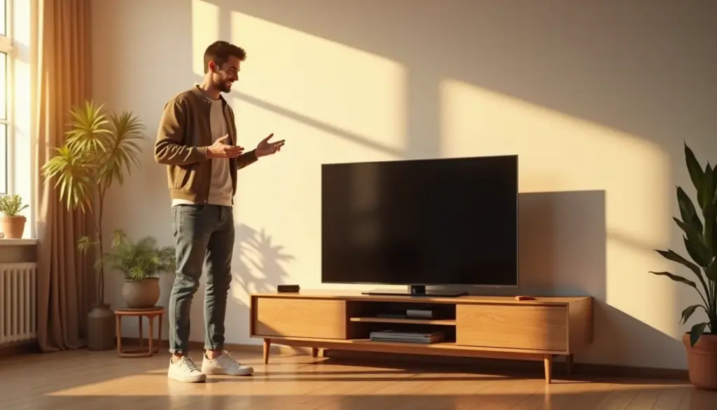 tv stand for beginner: No tools needed, setup in 10 min